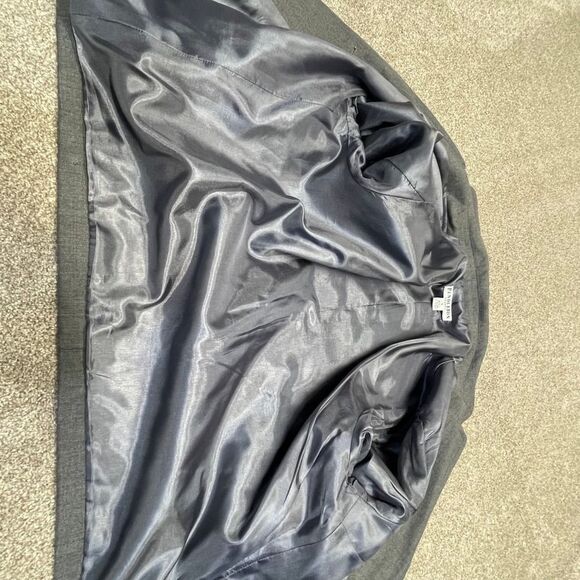 Pendleton womens 2 button blazer sz 16p gray 100% Virgin Wool jacket - Picture 12 of 12